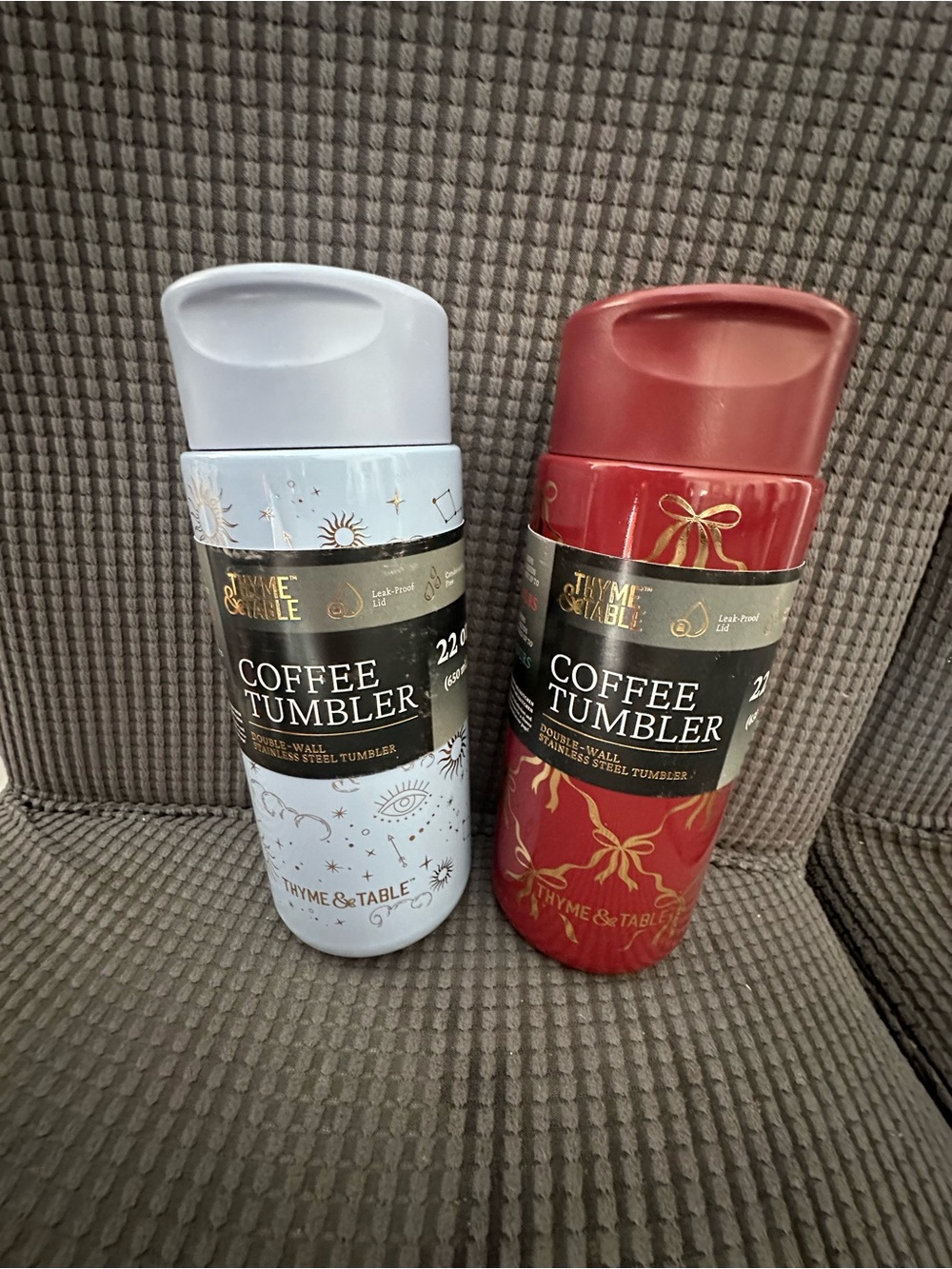Set of 2- Thyme & Table 22 oz Tumbler – Keeps drinks hot or cold-NEW